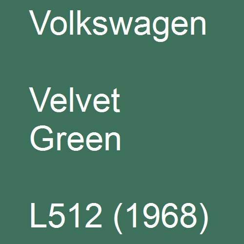 Volkswagen, Velvet Green, L512 (1968).